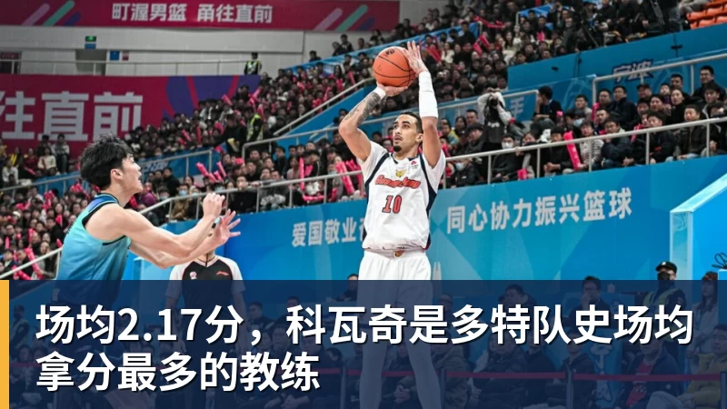 场均2.17分,科瓦奇是多特队史场均拿分最多的教练